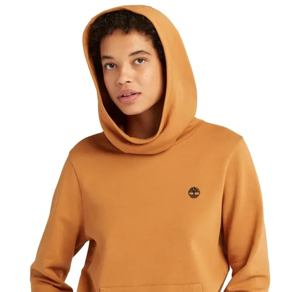 EXETER RIVER Brushed Back Hoodie Turuncu - L - Kadın