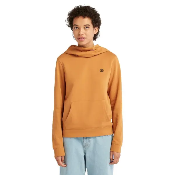 EXETER RIVER Brushed Back Hoodie Turuncu - L - Kadın