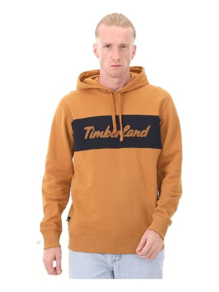 LS Cursive Hoodie Sweatshirt Regular Sarı - 3XL - Erkek