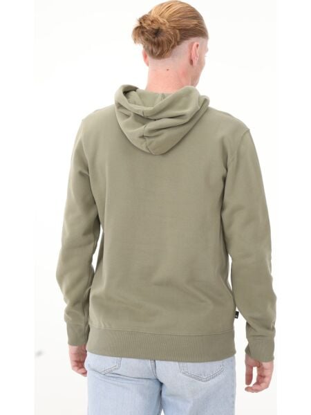 LS Cursive Hoodie Sweatshirt Regular Yeşil - S - Erkek