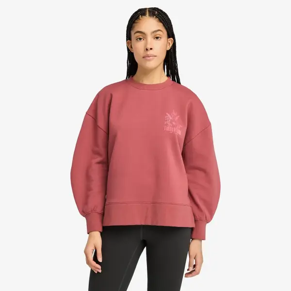 BRUSHED CHEST GRAPHIC CREW SWEATSHIRT