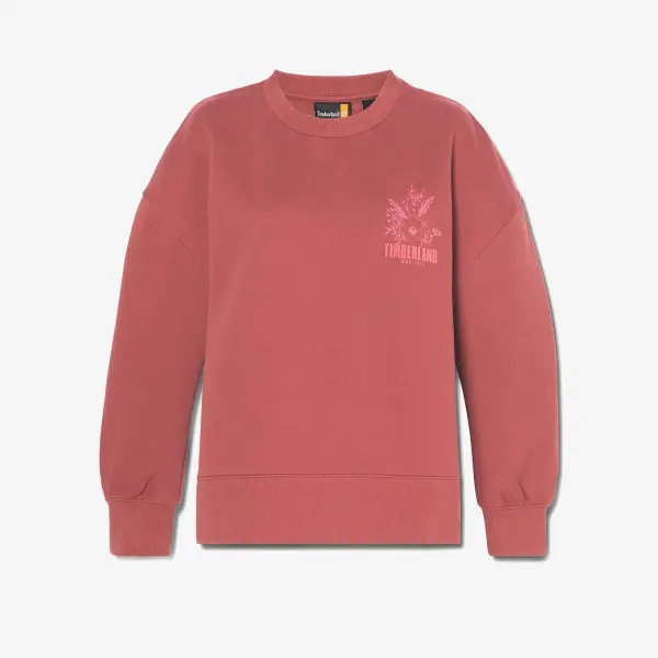 BRUSHED CHEST GRAPHIC CREW SWEATSHIRT