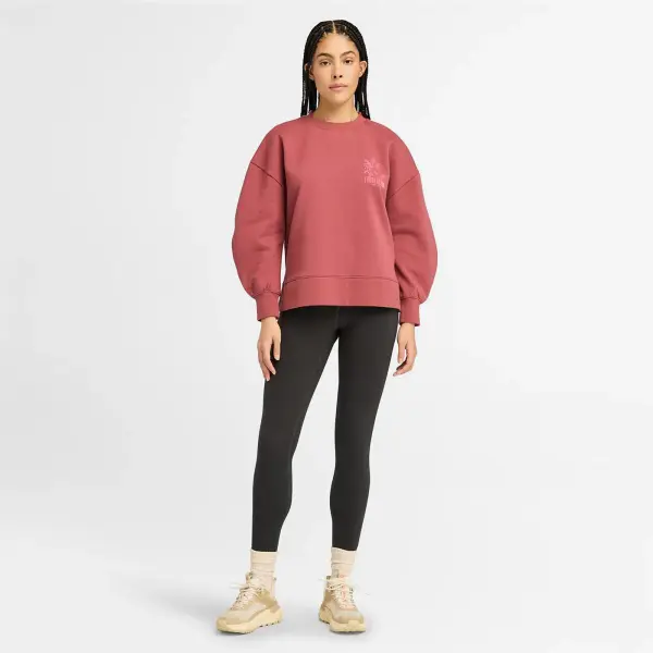 BRUSHED CHEST GRAPHIC CREW SWEATSHIRT