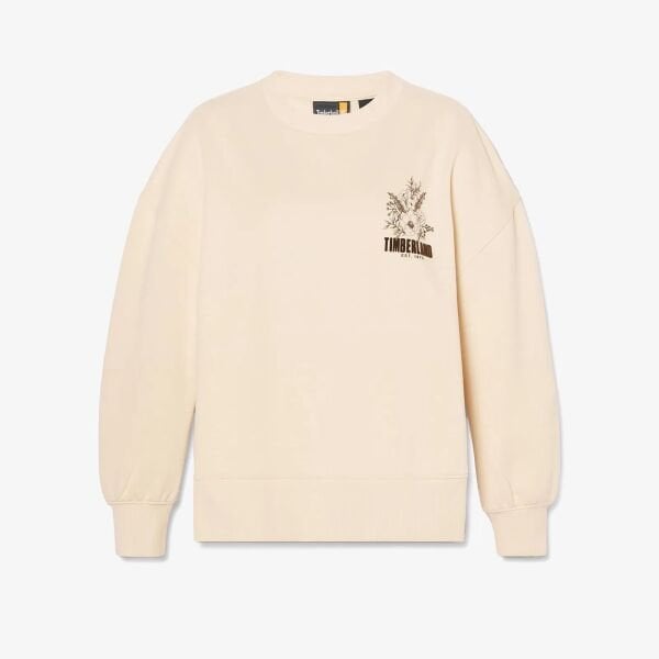 BRUSHED CHEST GRAPHIC CREW SWEATSHIRT
