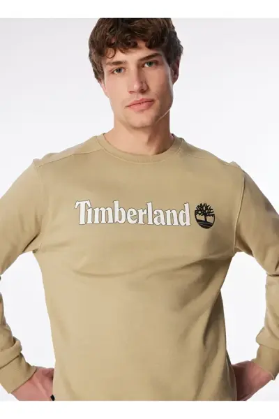 KENNEBEC RIVER Linear Logo Crew Neck Swe Bej - XXL - Erkek