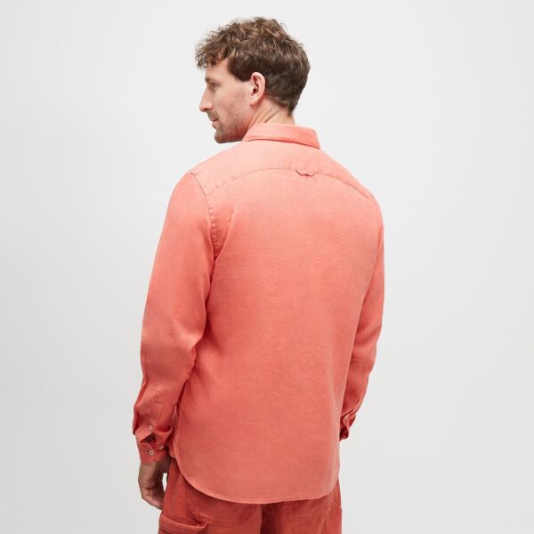 MILL BROOK Linen Shirt kırmızı - 3XL