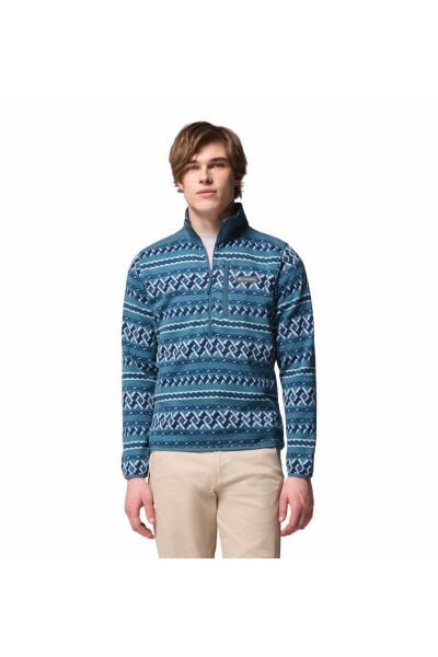 AO5809 SWEATER WEATHER PRINTED HALF ZIP II