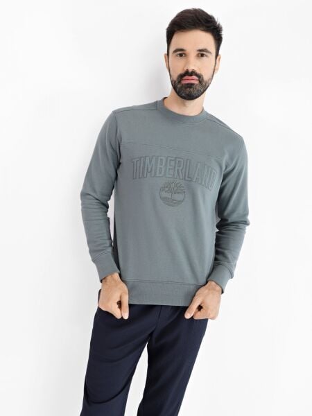 EK+  REC.CTN Crew Neck Yeşil - 3XL - Erkek