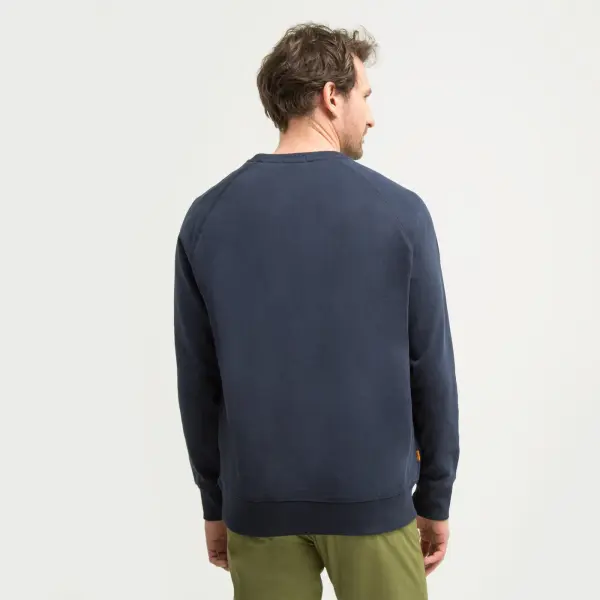 EXETER RIVER Loopback Crew Neck Sweatshi Lacivert - S - Erkek