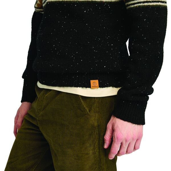 Farisle Crew Neck Sweater Siyah - XXL