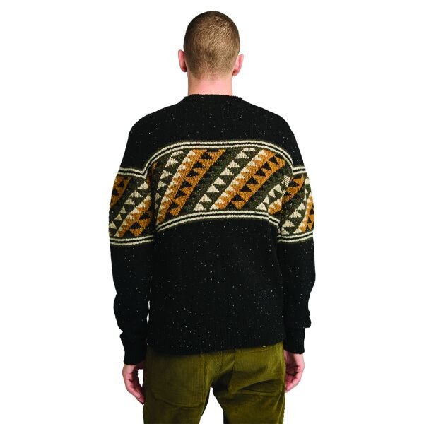 Farisle Crew Neck Sweater Siyah - XXL