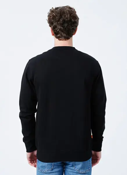 KENNEBEC RIVER Tree Logo Crew Neck Sweat Siyah - M - Erkek