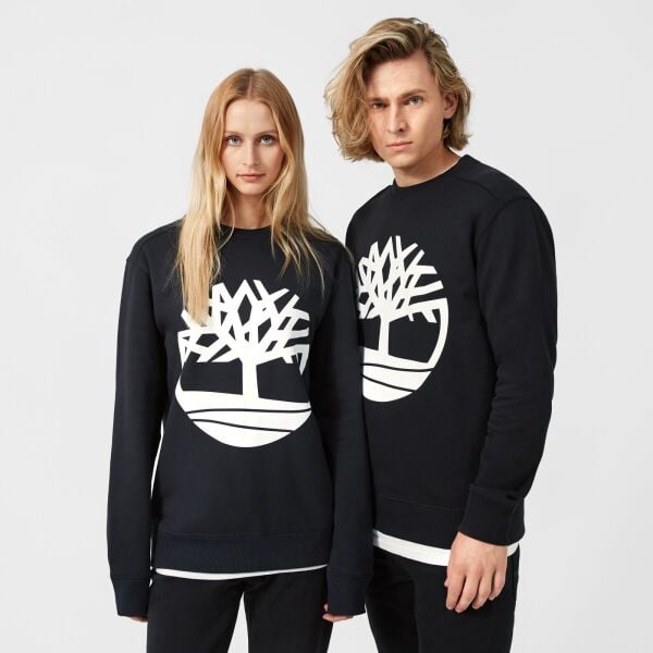 Tree Logo Crew Neck Sweatshirt Siyah - XXL - Erkek