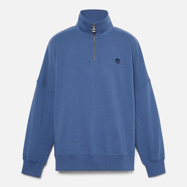 1/4 Zip Sweatshirt Mavi - XL