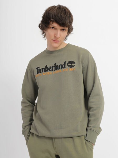 WWES Crew Neck Sweatshirt (Regular BB) Yeşil - XXL - Erkek