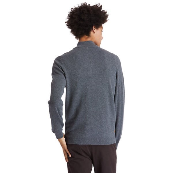 COHAS BROOK Merino 1/4 Zip Sweater