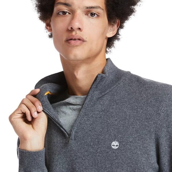 COHAS BROOK Merino 1/4 Zip Sweater