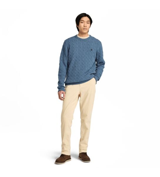 PHILLIPS BROOK Cable Crew Neck Sweater