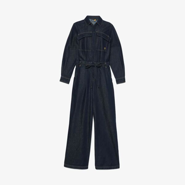 DENIM REFIBRA BOILER SUIT Lacivert - XL - Kadın
