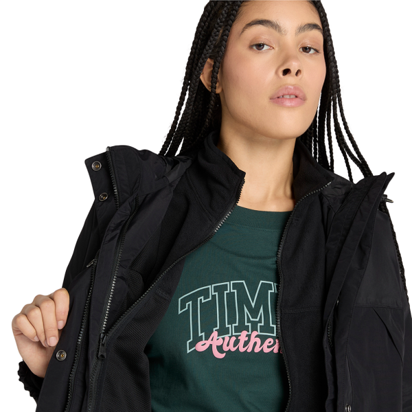 WINNICK Waterproof 3in1 Jacket - Fleece Siyah - XS - Kadın