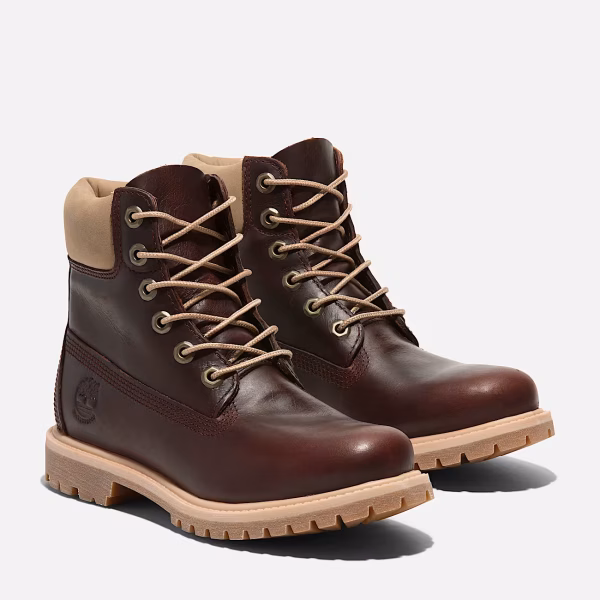 Timberland Premium 6 INCH LACE UP WATERP Bordo - 40 - Kadın