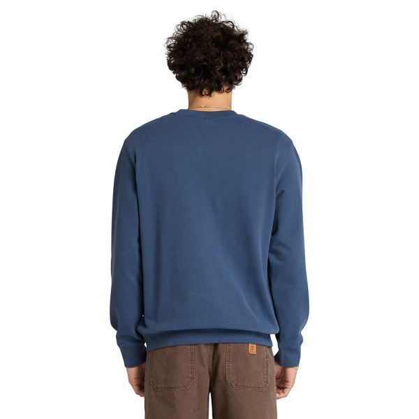 Tree Logo Patch Crewneck Mavi - XL - Erkek