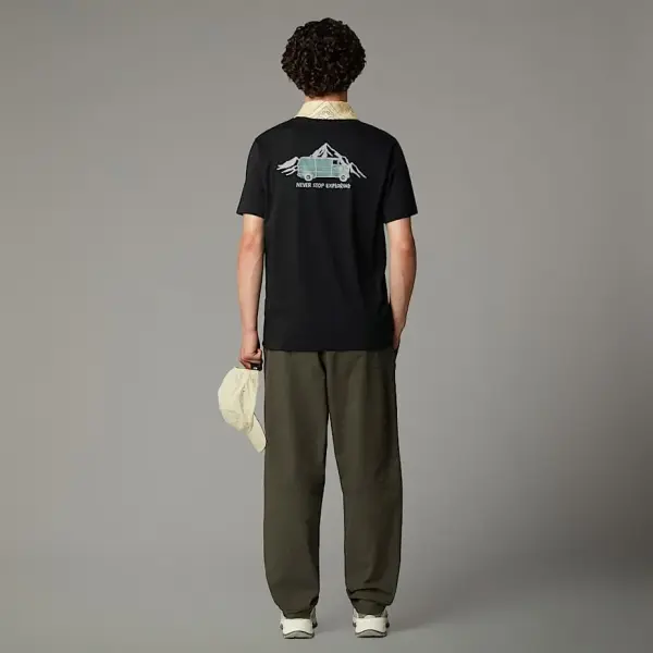 M SS OUTDOOR GRAPHIC TEE Siyah - S - Erkek