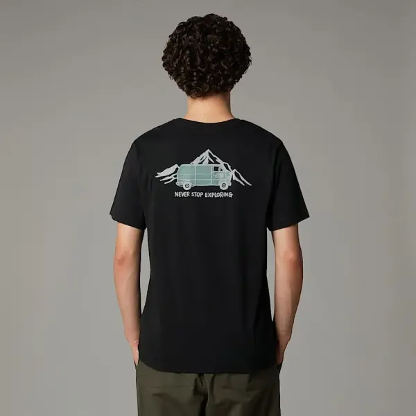M SS OUTDOOR GRAPHIC TEE Siyah - S - Erkek