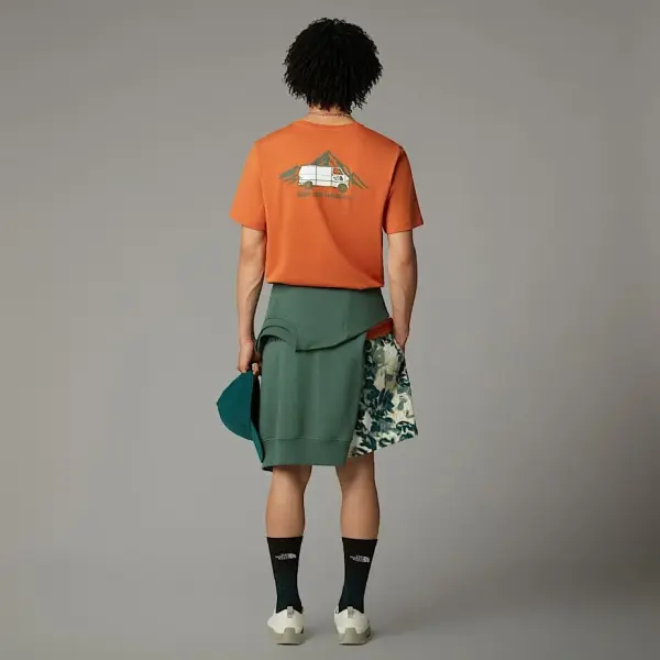 M SS OUTDOOR GRAPHIC TEE Turuncu - XL - Erkek