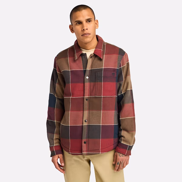 Sherpa Lined Plaid Overshirt