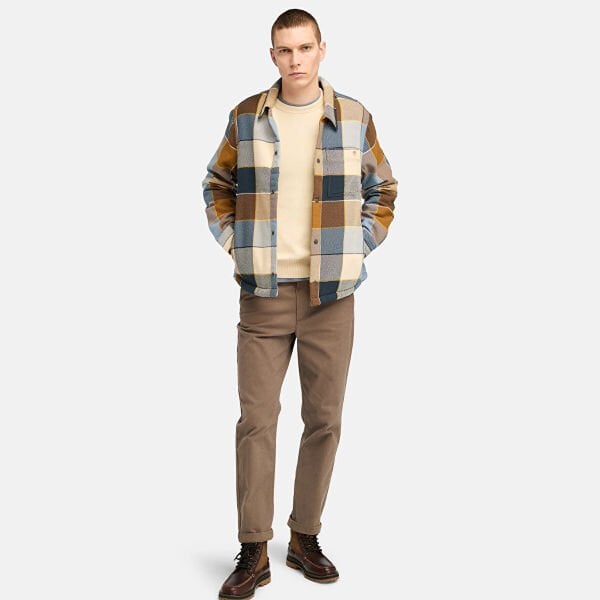 Sherpa Lined Plaid Overshirt