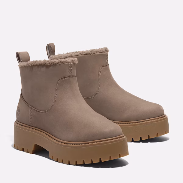 STONE STREET MID WARM LINED BOOT Bej - 39,5 - Kadın