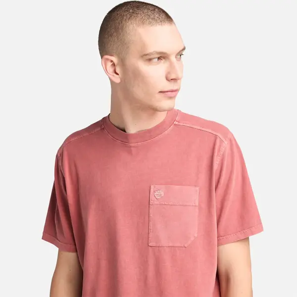 MERRYMACK RIVER Garment Dye Chest Pocket kırmızı - XXL - Erkek