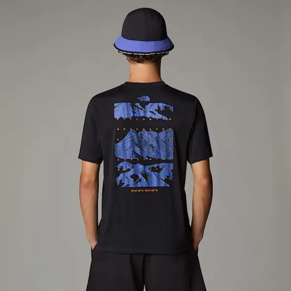 M FOUNDATION MOUNTAINS FACES TEE Siyah - S - Erkek