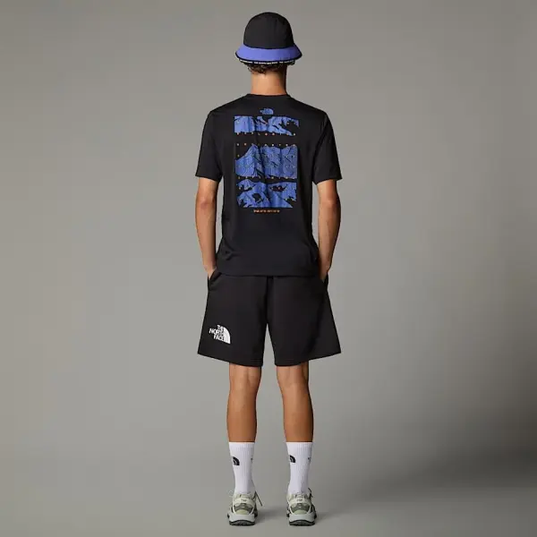 M FOUNDATION MOUNTAINS FACES TEE Siyah - S - Erkek