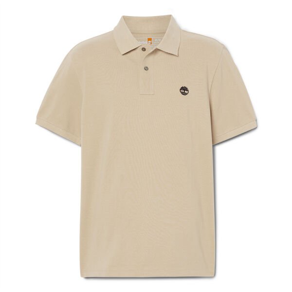 Pique Short Sleeve Polo krem - XXL - Erkek