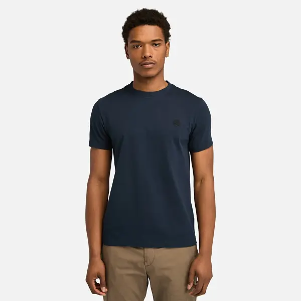 DUNSTAN RIVER Short Sleeve Tee Lacivert - S - Erkek