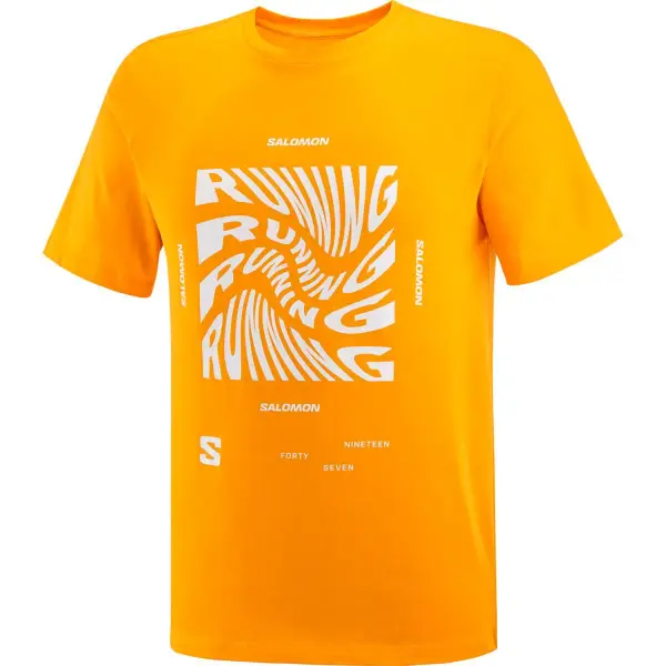 RUNNING GRAPHIC SS TEE M Turuncu - M - Erkek