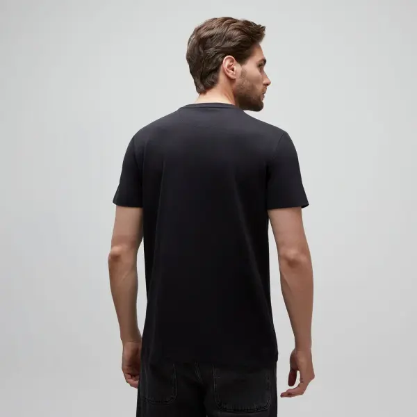 DUNSTAN RIVER Chest Pocket Short Sleeve Siyah - S - Erkek