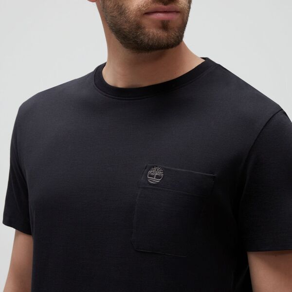 DUNSTAN RIVER Chest Pocket Short Sleeve Siyah - S - Erkek