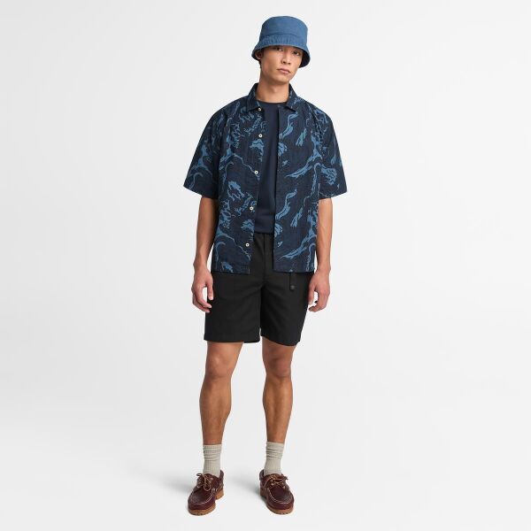 DUNSTAN RIVER Chest Pocket Short Sleeve Lacivert - L - Erkek