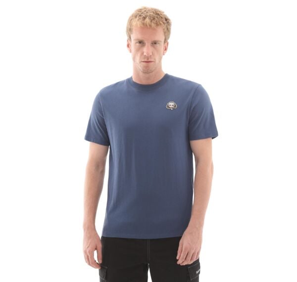 Tree Logo Patch Tee Mavi - XXL - Erkek