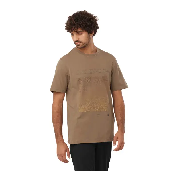 GRAPHIC SS TEE M Kahverengi - XL - Erkek