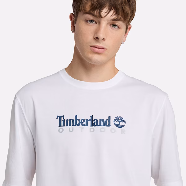 UV-PROTECTION LOGO SHORT SLEEVE TEE Beyaz - XXL - Erkek