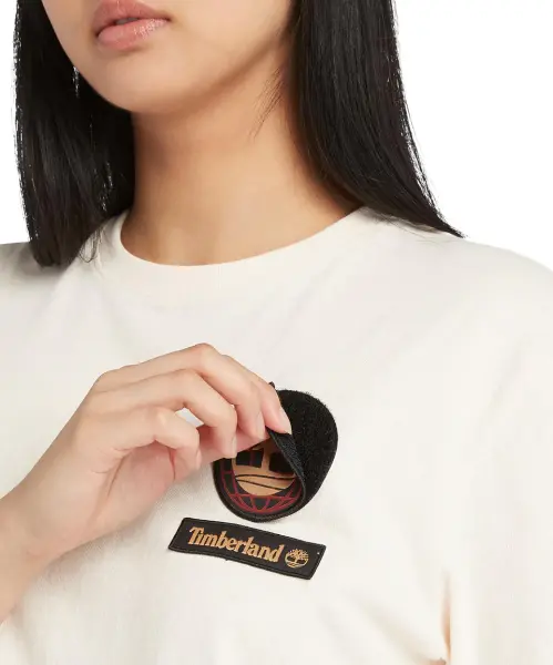 Lunar New Year Short Sleeve Badge Tee krem - S - Erkek