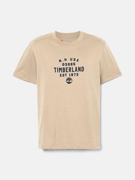 REFIBRA Front Graphic Short Sleeve Tee krem - M - Erkek