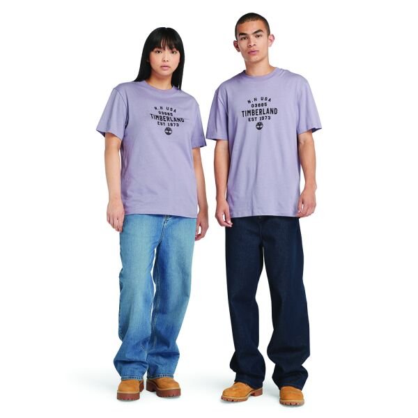 REFIBRA Front Graphic Short Sleeve Tee Mor - XXL - Erkek