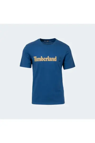 KENNEBEC RIVER Linear Logo Short Sleeve Mavi - L - Erkek