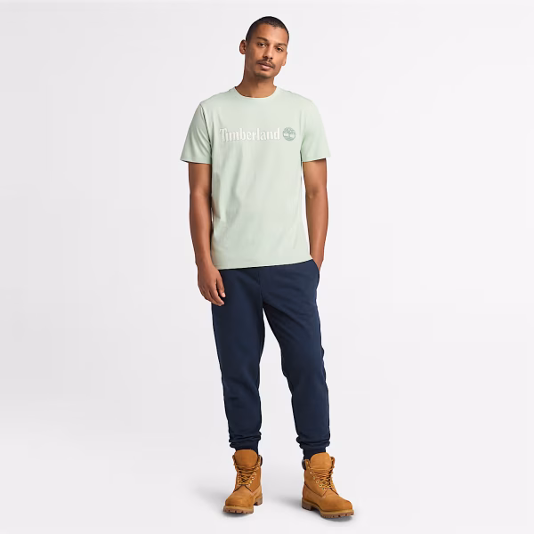 KENNEBEC RIVER Linear Logo Short Sleeve Yeşil - XL - Erkek