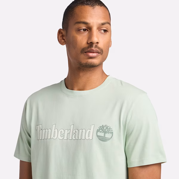 KENNEBEC RIVER Linear Logo Short Sleeve Yeşil - XL - Erkek